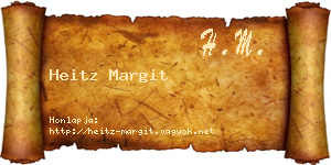 Heitz Margit névjegykártya